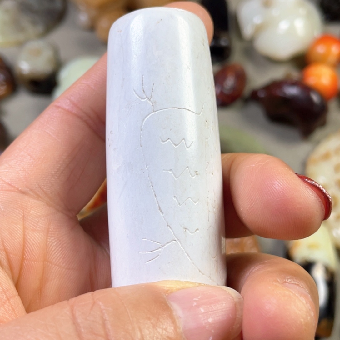 和田玉颈饰未镶嵌愚*