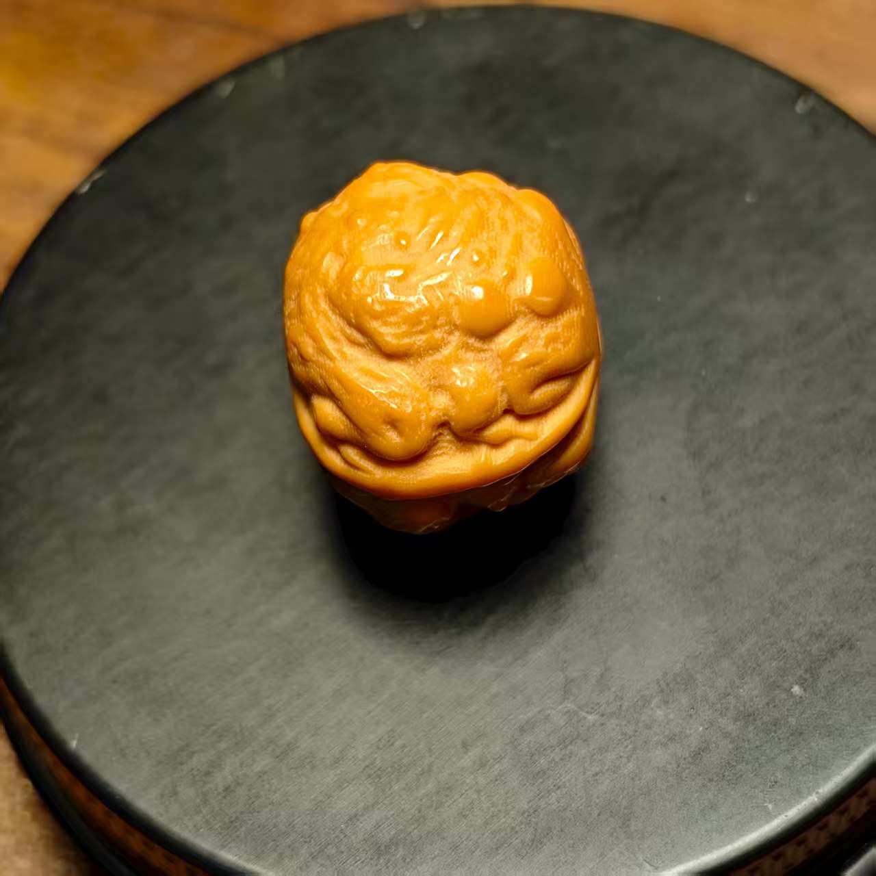 精品猴头聚宝盆雕刻蟾王单颗