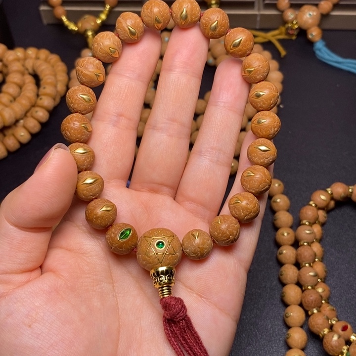手串凤眼菩提铜眼12+手串