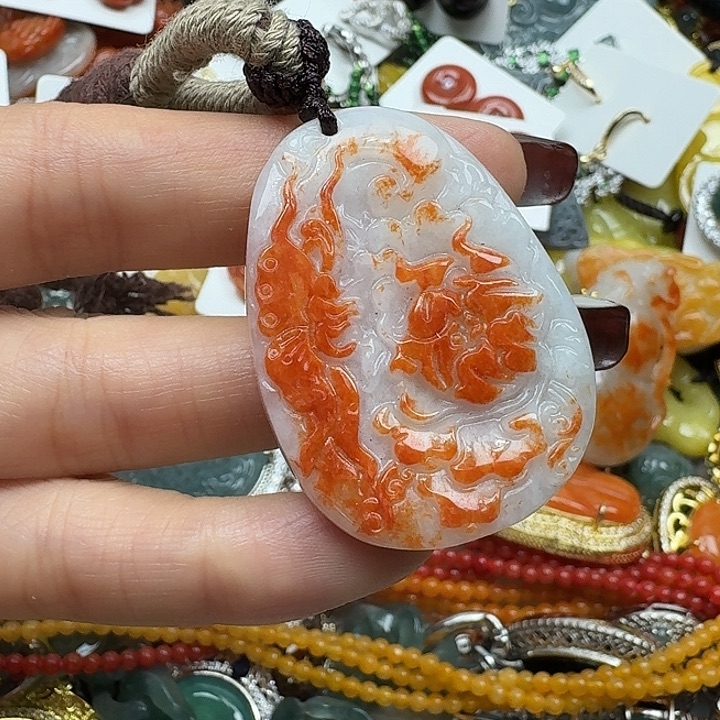 翡翠未镶嵌项链翡翠