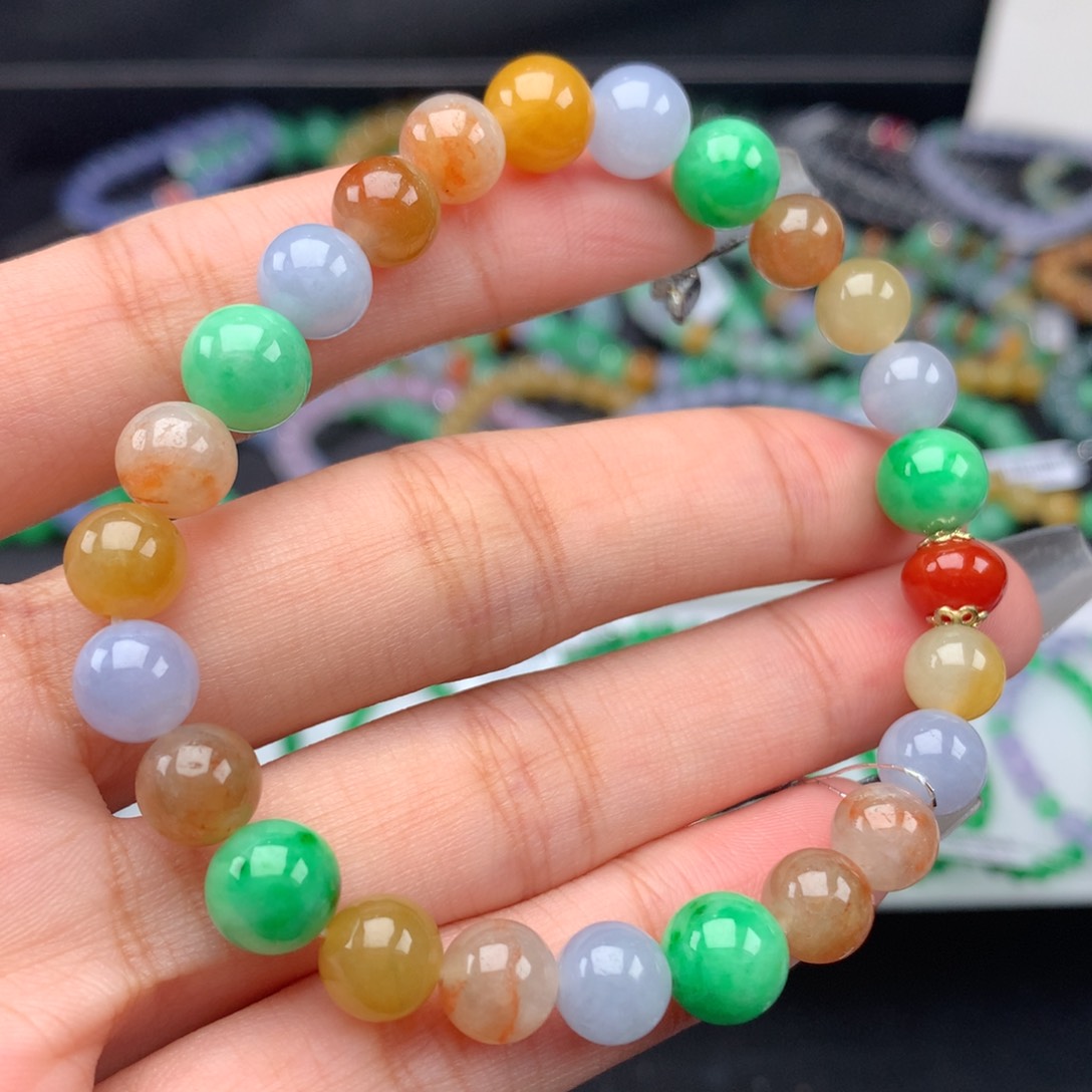 翡翠手链未镶嵌卡