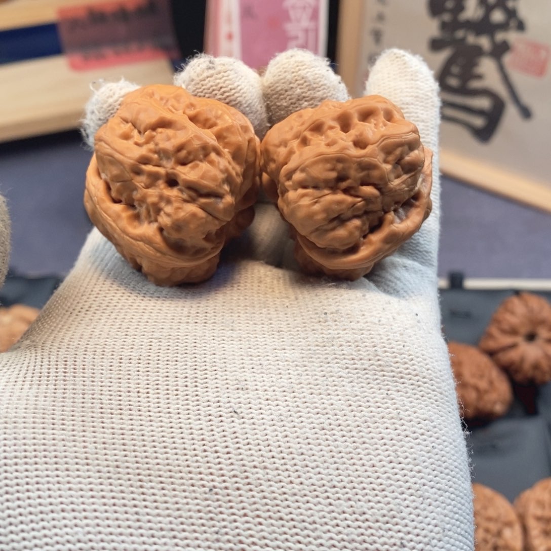 文玩核桃把件39尺怀柔蛤蟆头H394