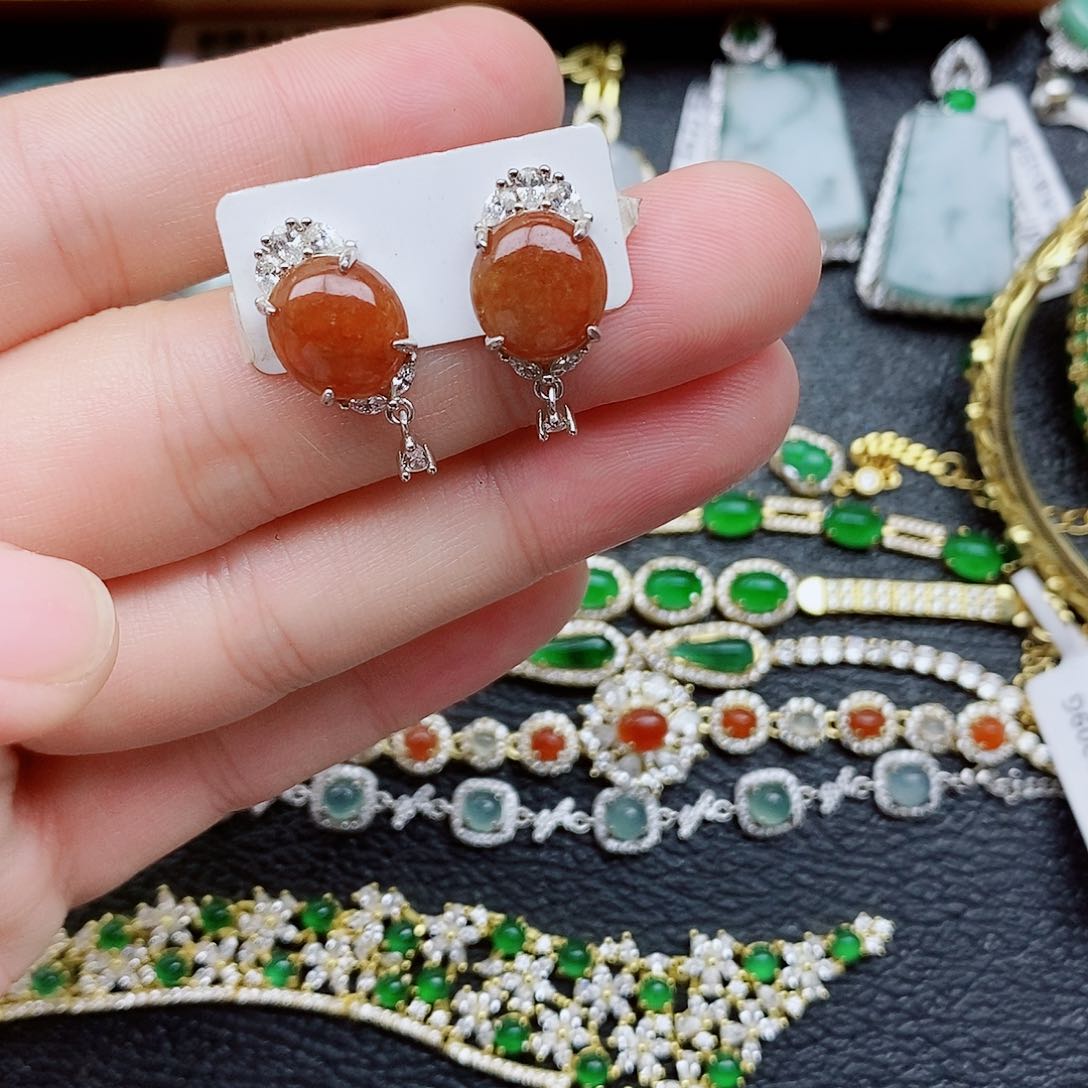 银S925镶嵌戒指翡翠