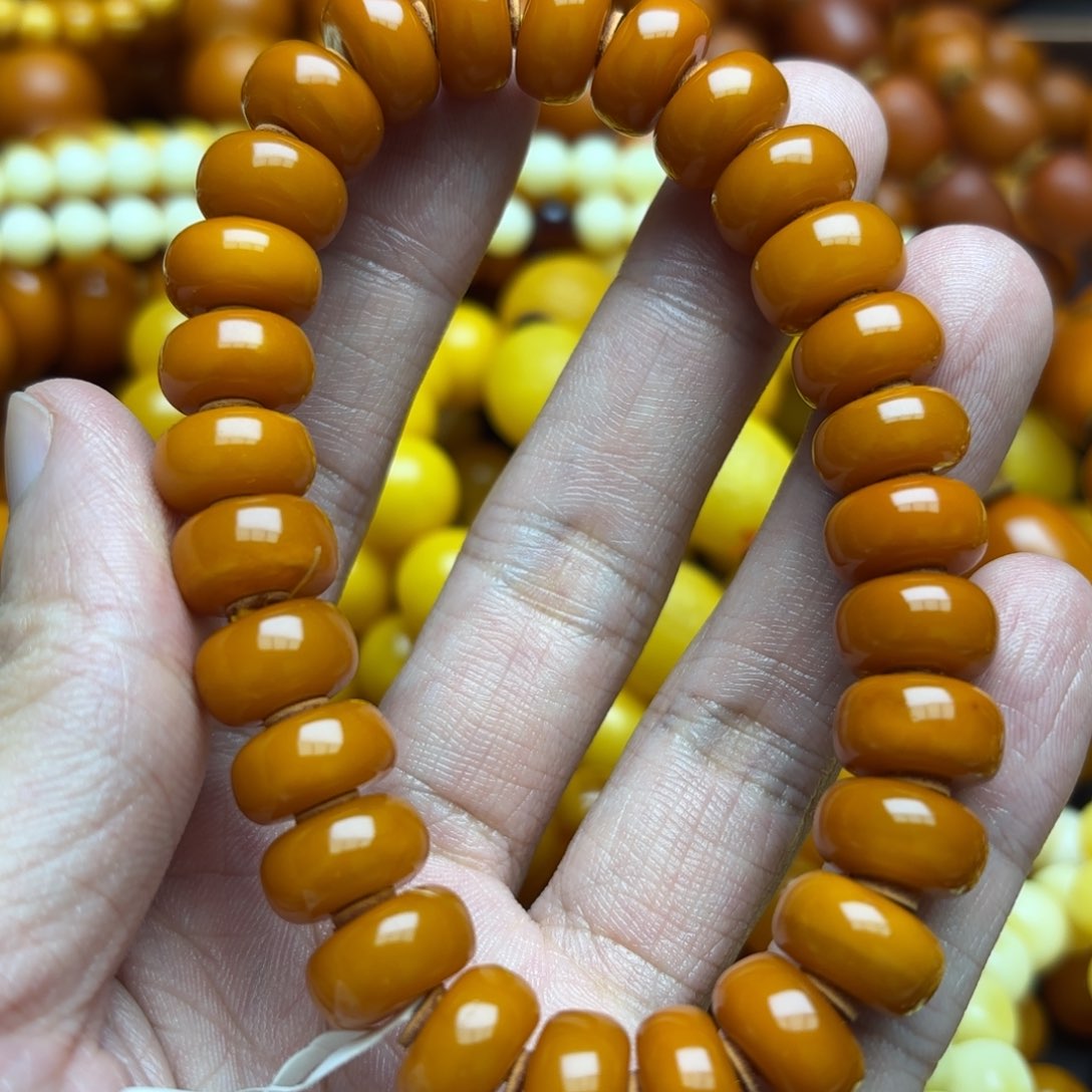 未镶嵌琥珀手链蜜蜡