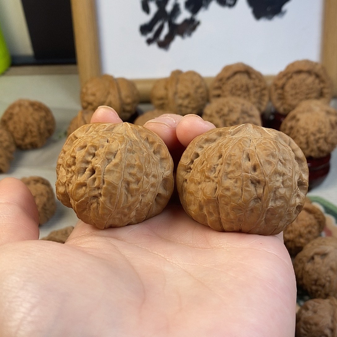 文玩核桃把件D*44尺南瓜