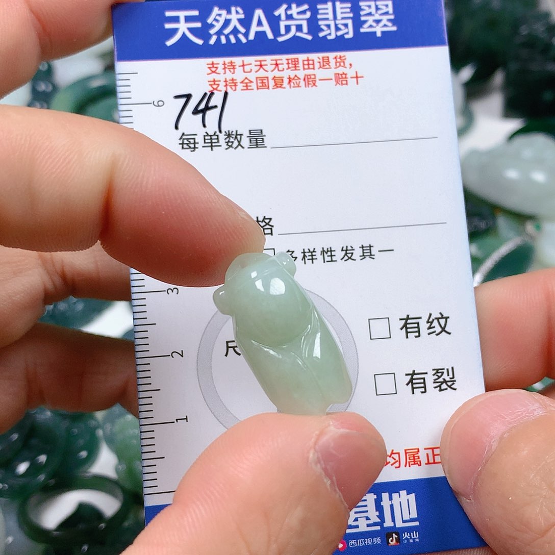 翡翠颈饰未镶嵌天然翡翠