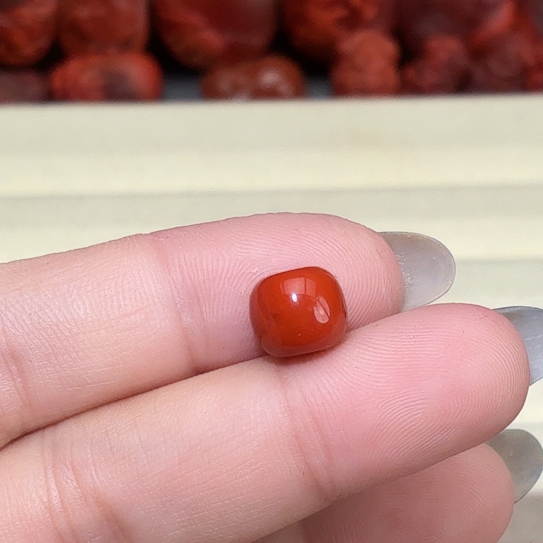 养***鸡南红玛瑙未镶嵌颈饰9咪老型珠