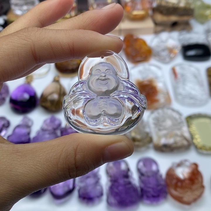 水晶颈饰未镶嵌定制