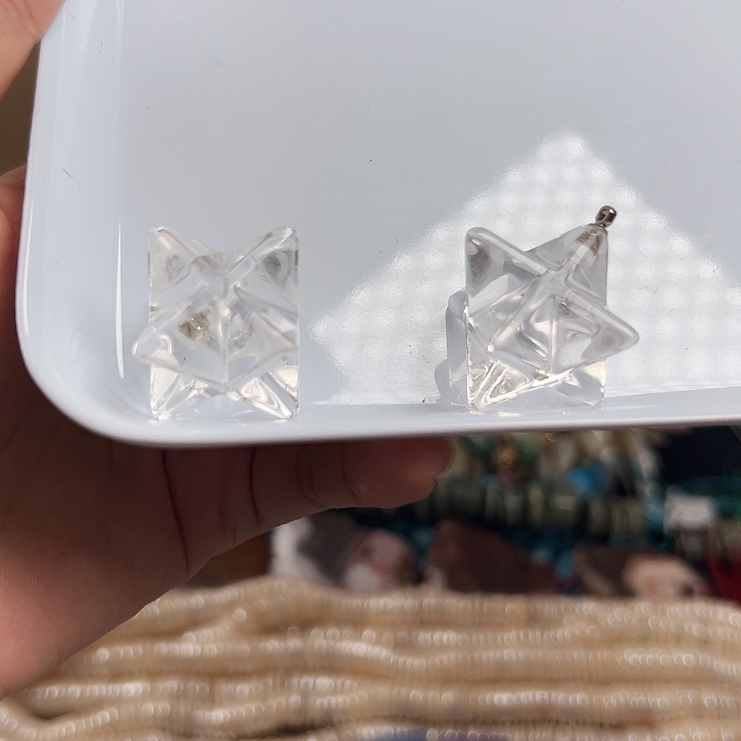 玛瑙/玉髓合金珠宝半成品J357水晶吊坠/1个