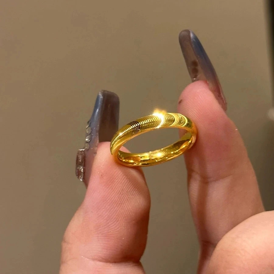 铜合金戒指 优猫眼戒指情侣指环订婚结婚戒指