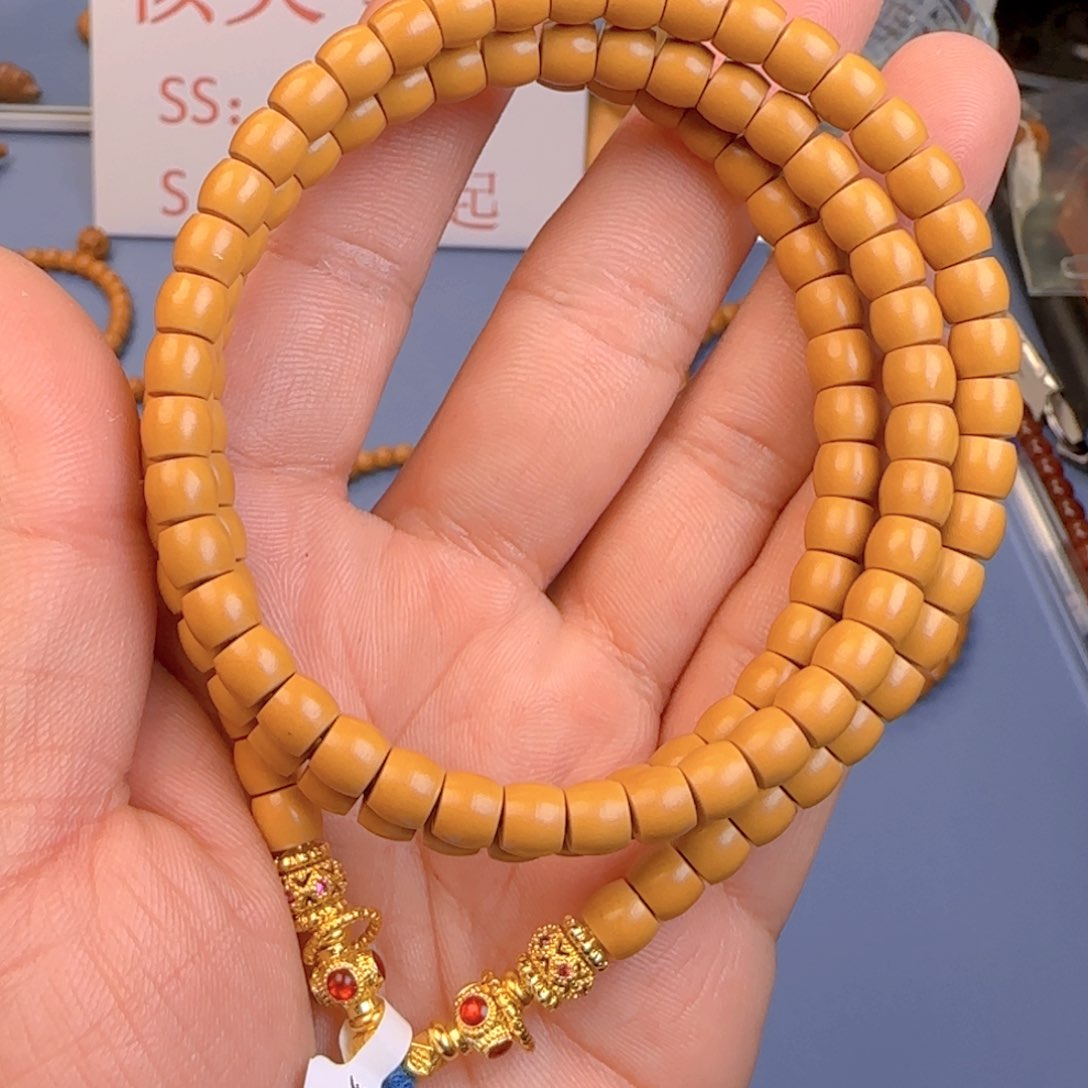 橄榄核手串核尖直切尺寸6.3×120颗ss