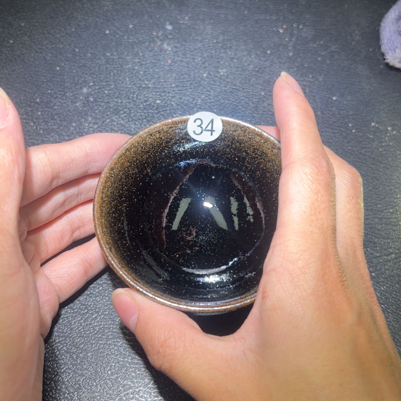 【闪购商品】茶盏35棉球茶器柴烧建盏微瑕