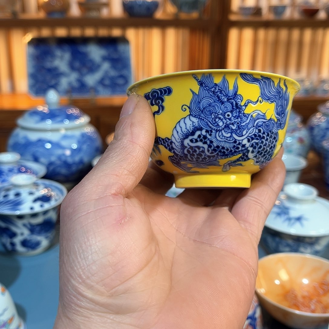 錡镇堂手工手绘绘杯