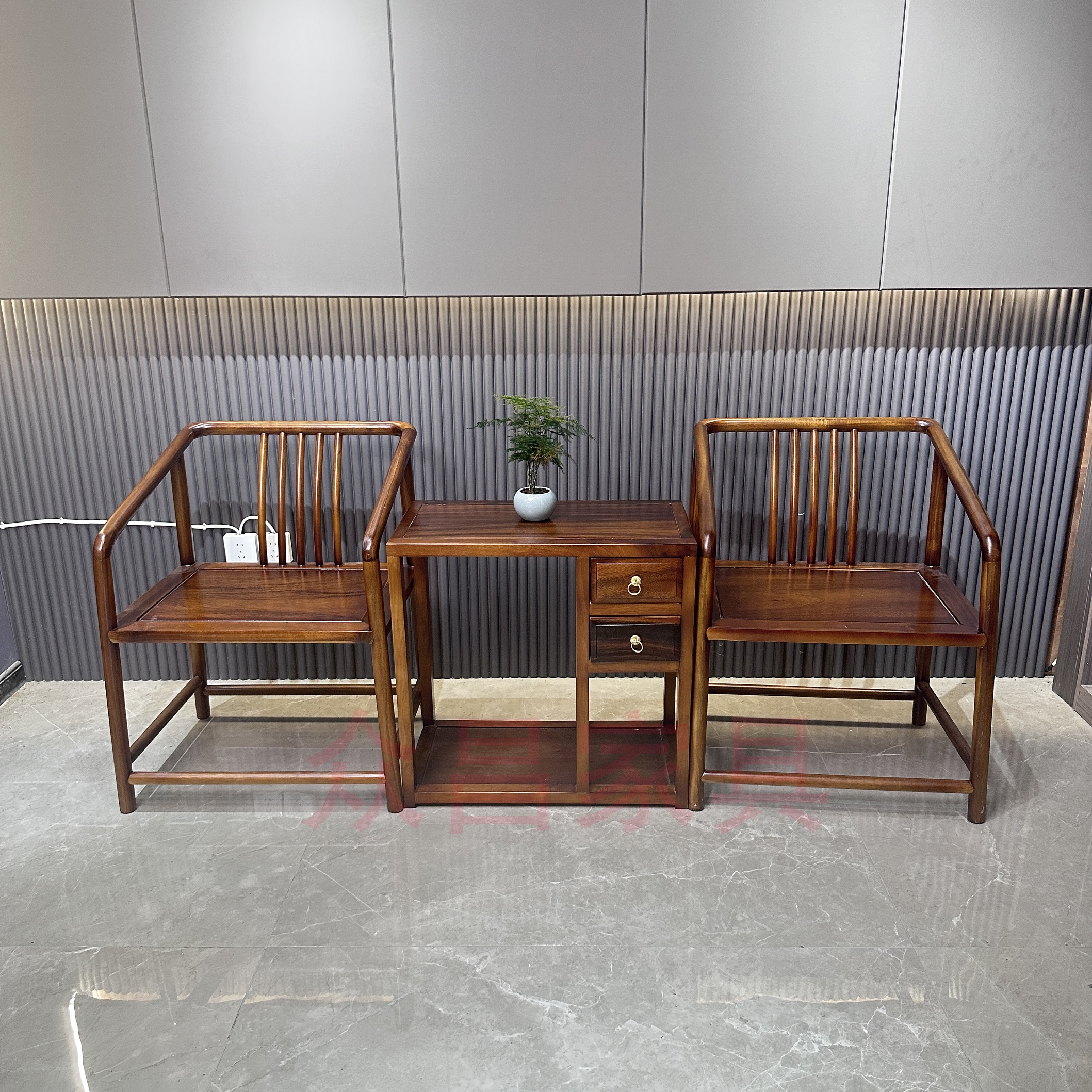 茶水柜太师椅椅子餐椅阳台圈椅官帽椅家用泡茶桌摇椅新中式禅意