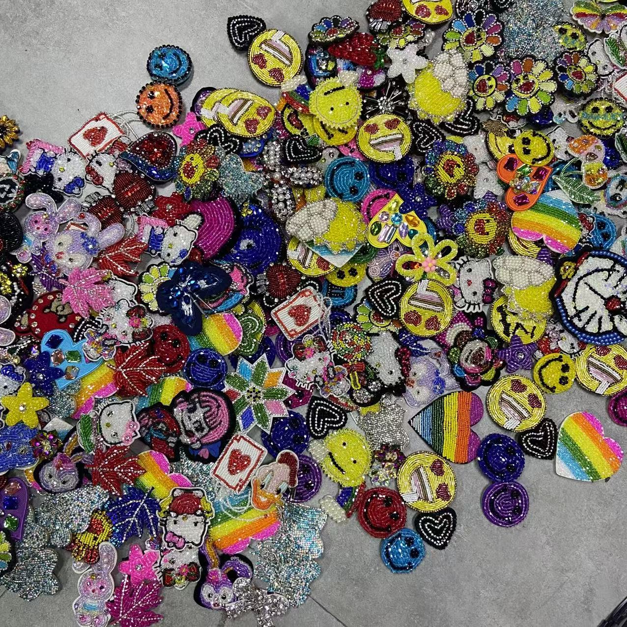 【依诺原创】新款重工手工钉珠发夹随机大合集 DZ250965