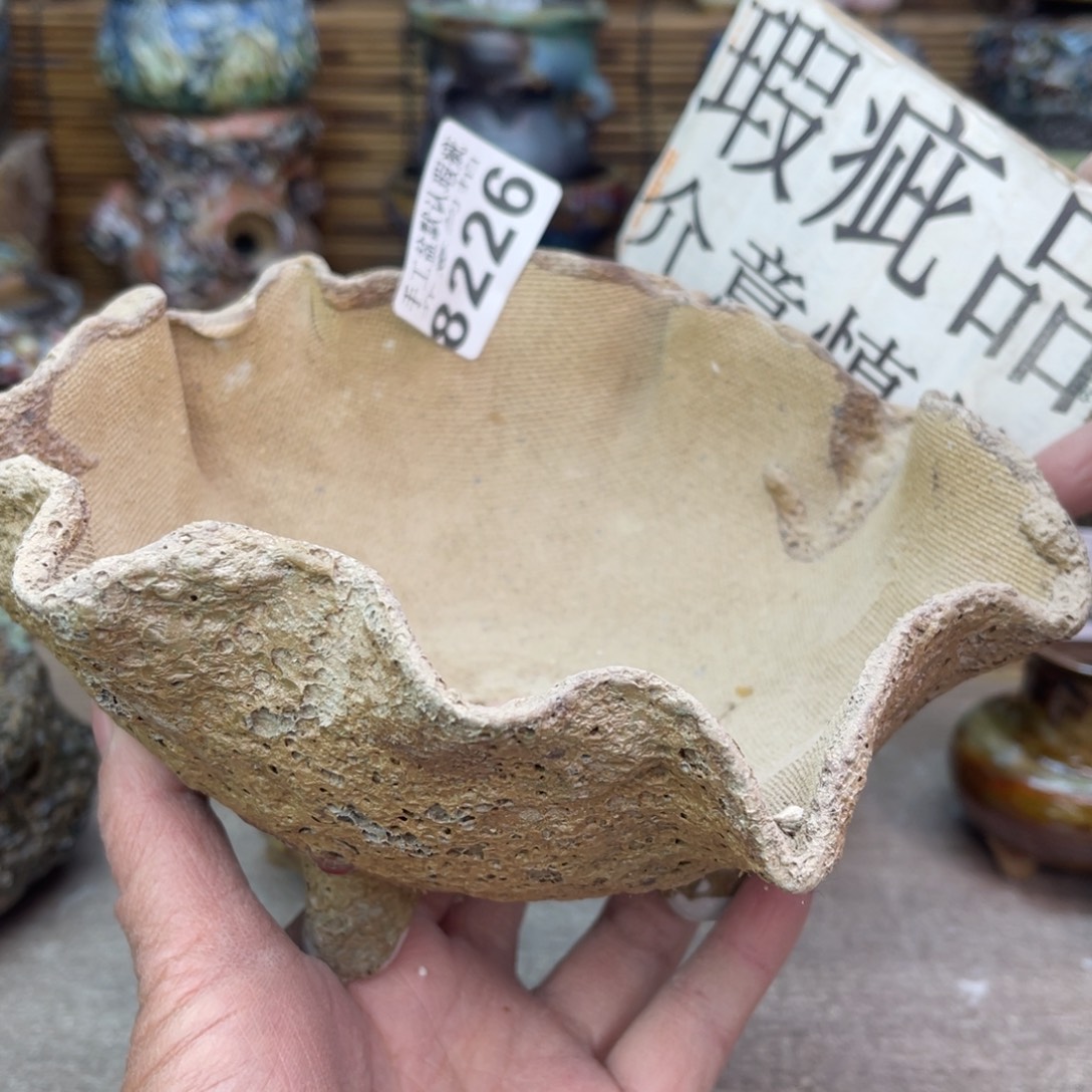 手工花盆默认瑕疵完美者勿拍