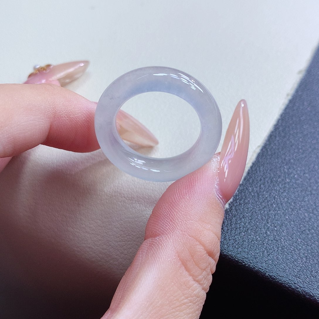 未镶嵌戒指翡翠17-18号