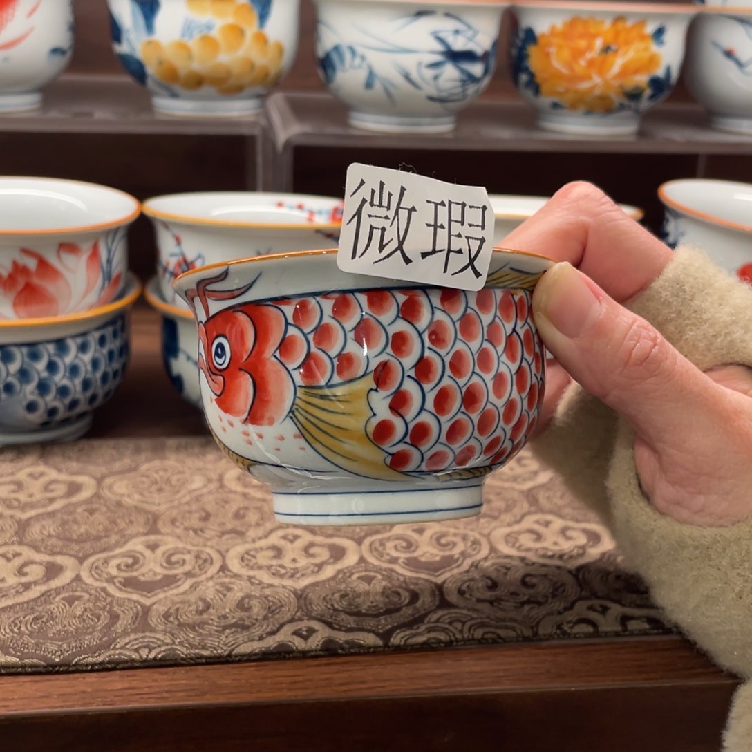 有瑕釉下彩纯手绘