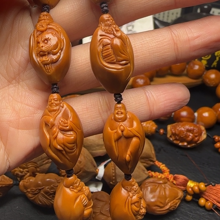 手串/手链橄榄核鲨鱼背十八罗汉