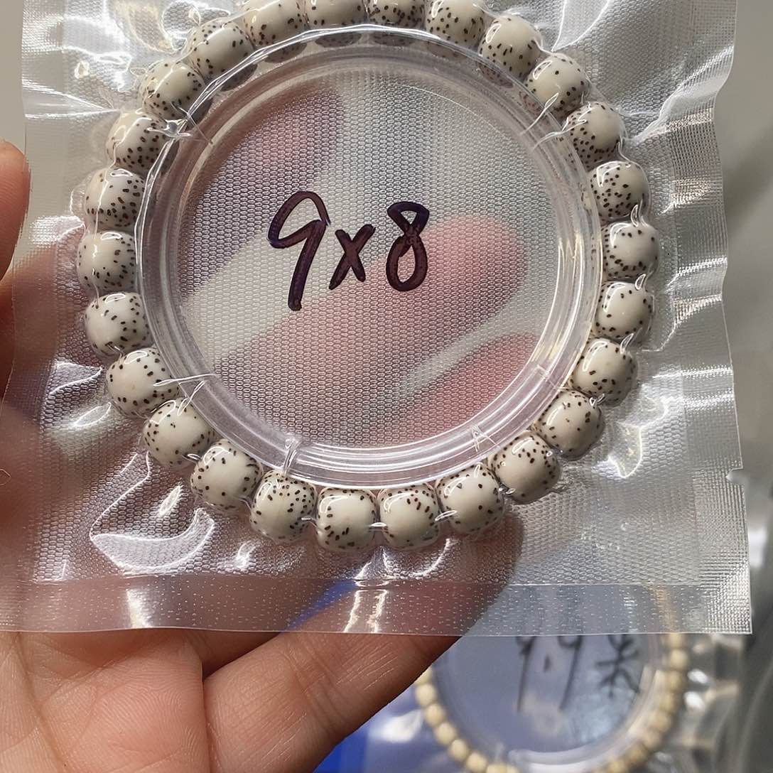 吊坠星月菩提A33原白侧留白9*8单