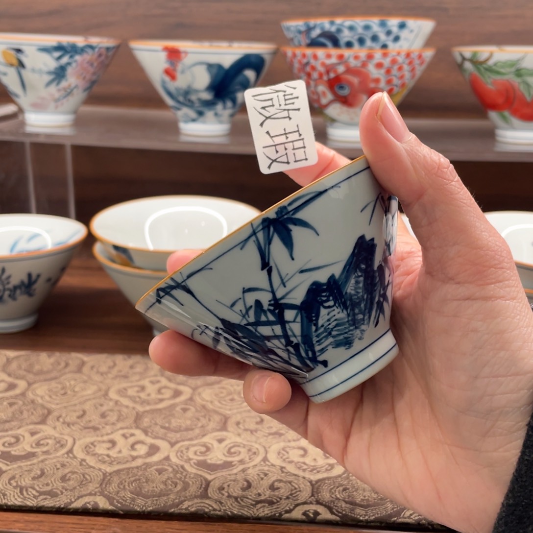微瑕釉下彩纯手绘
