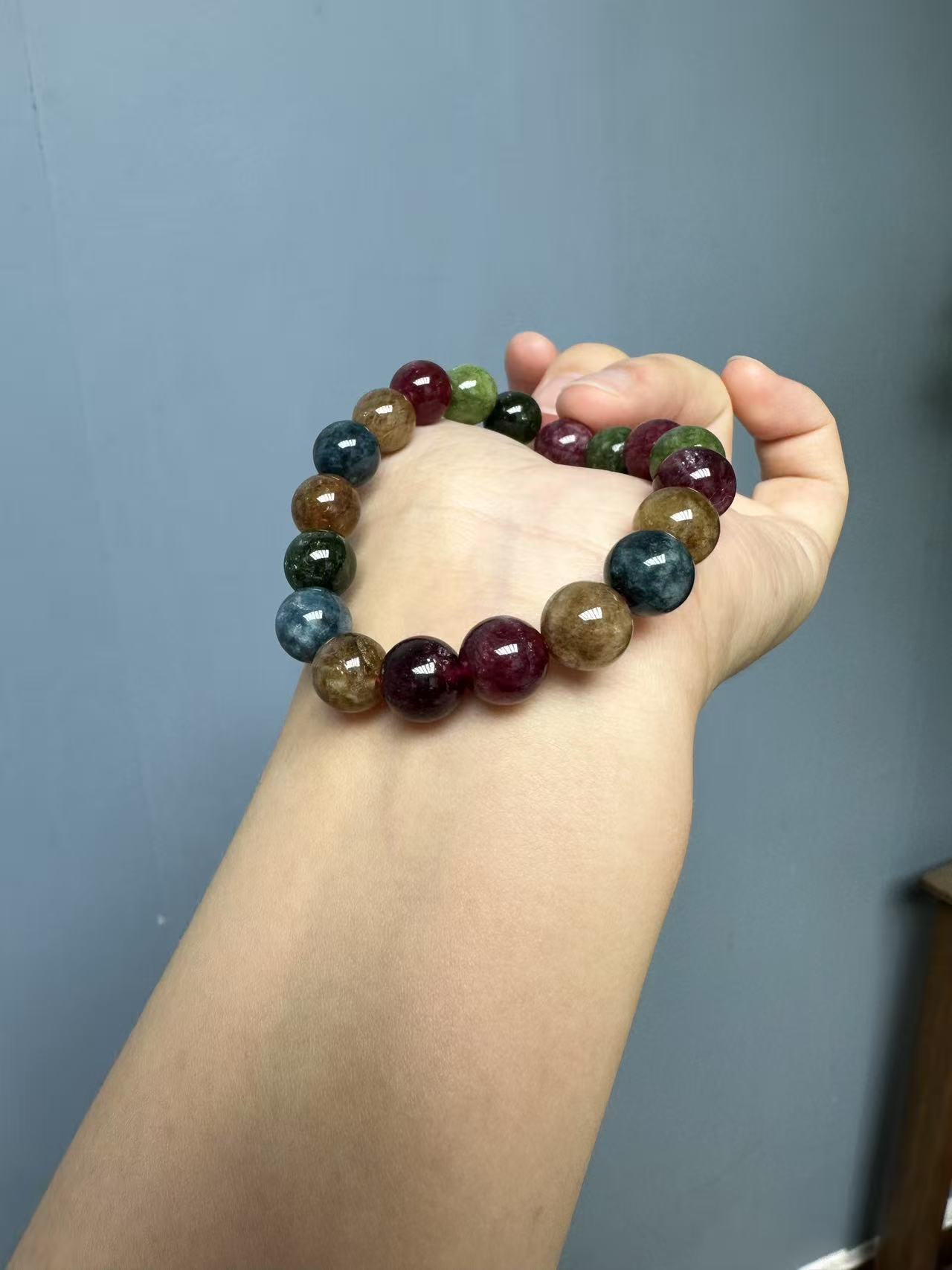 碧玺黑美人手链10mm