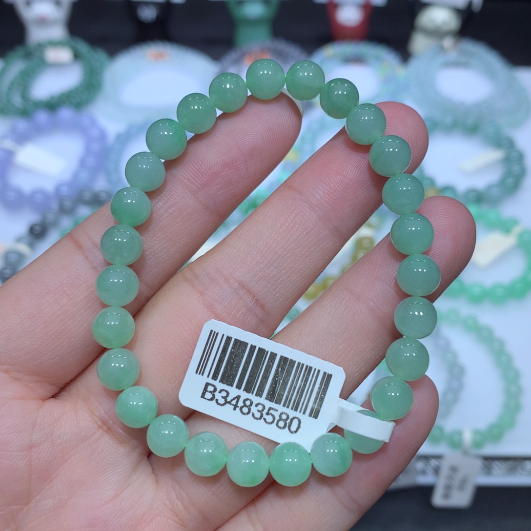 翡翠未镶嵌手串天然