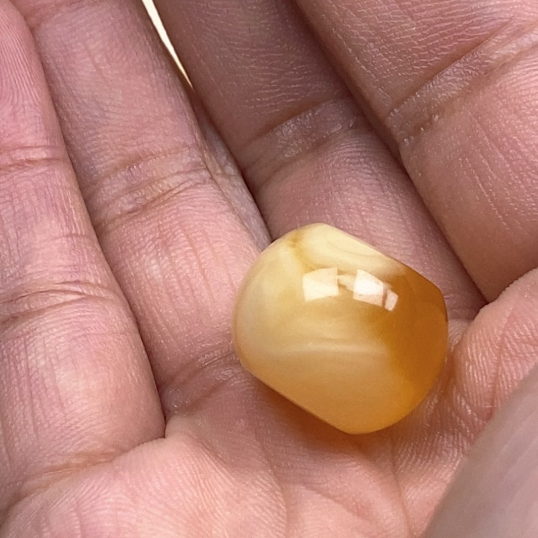 琥珀未镶嵌珠宝奇石蜜蜡鼓珠
