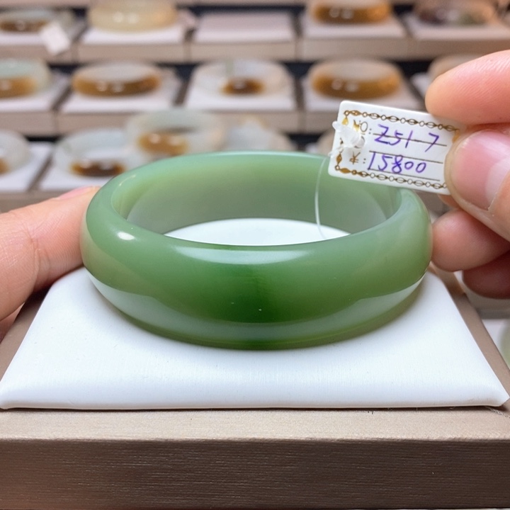 和田玉手镯未镶嵌59-60