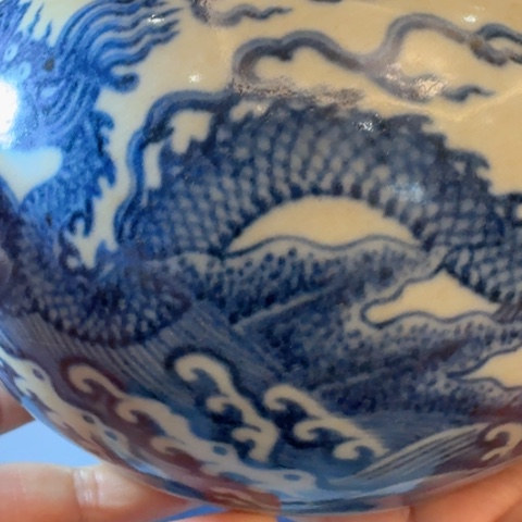罐双龙青花罐。。。。。