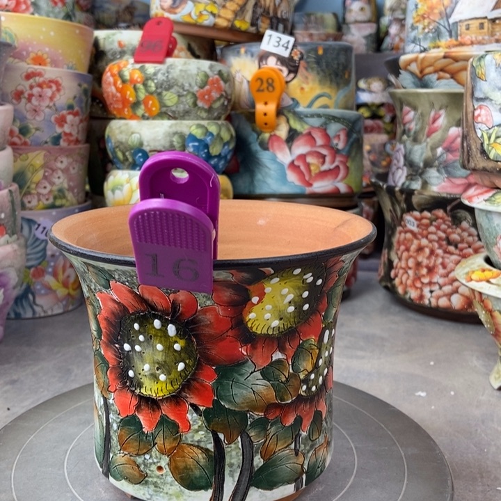 红陶景德镇艺术手绘作品