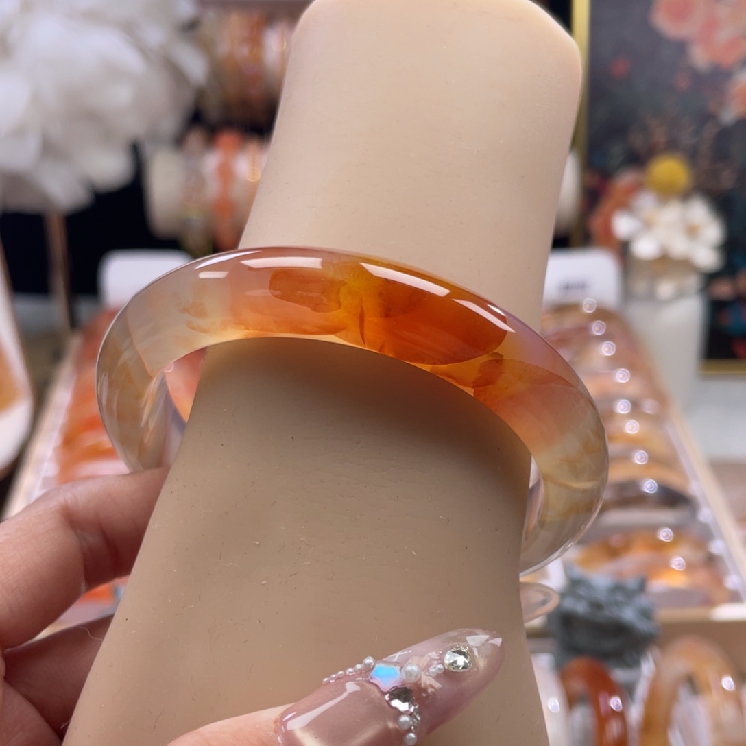 玛瑙/玉髓未镶嵌手镯61.7mm