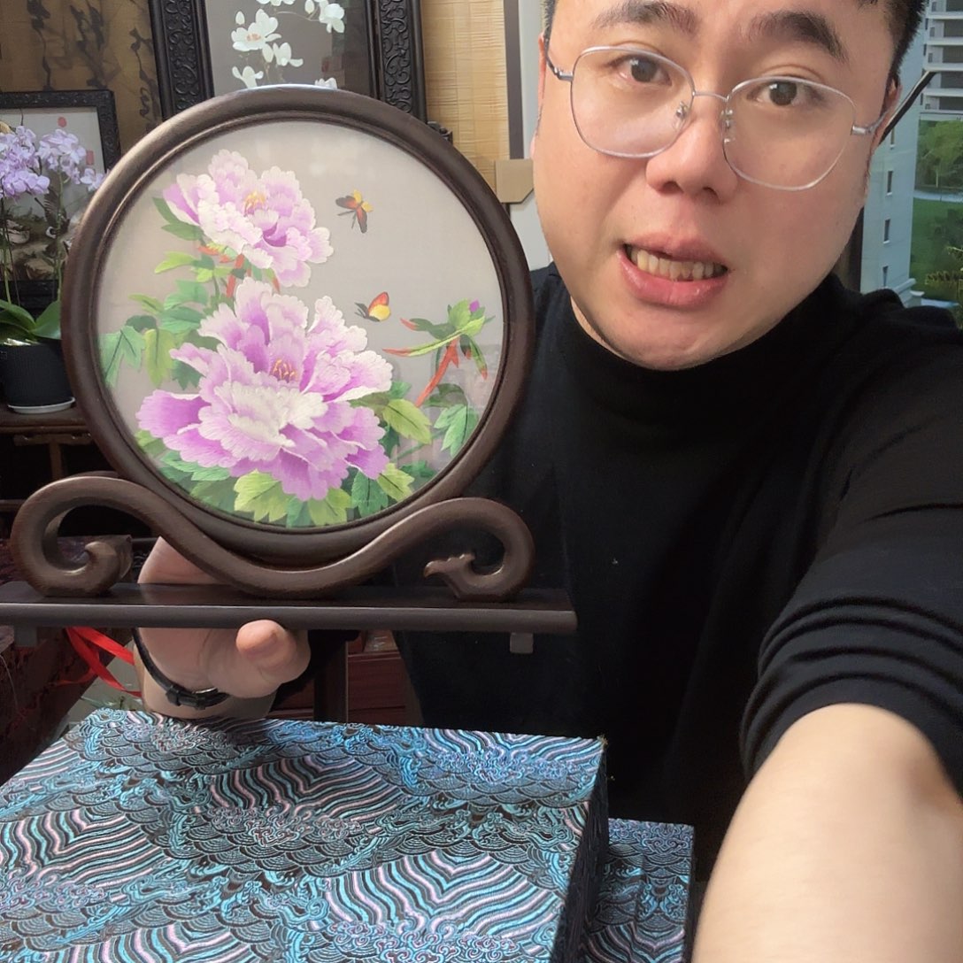 刺绣纯手工苏绣国色天香