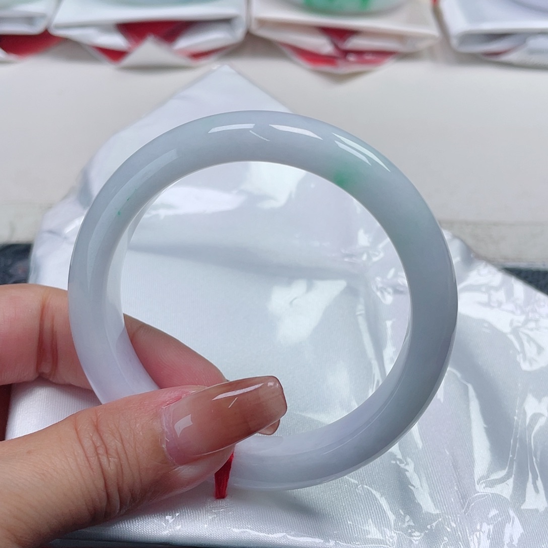 翡翠手镯未镶嵌缅甸翡翠57圈口15