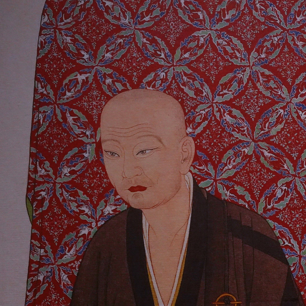 高清复制国画唐·道宣律师画像装裱悬挂50*29cm
