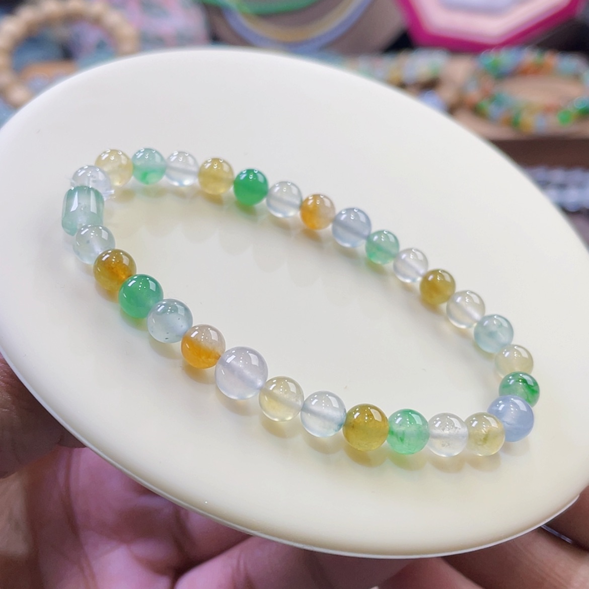 【闪购商品】翡翠颈饰未镶嵌高冰多宝