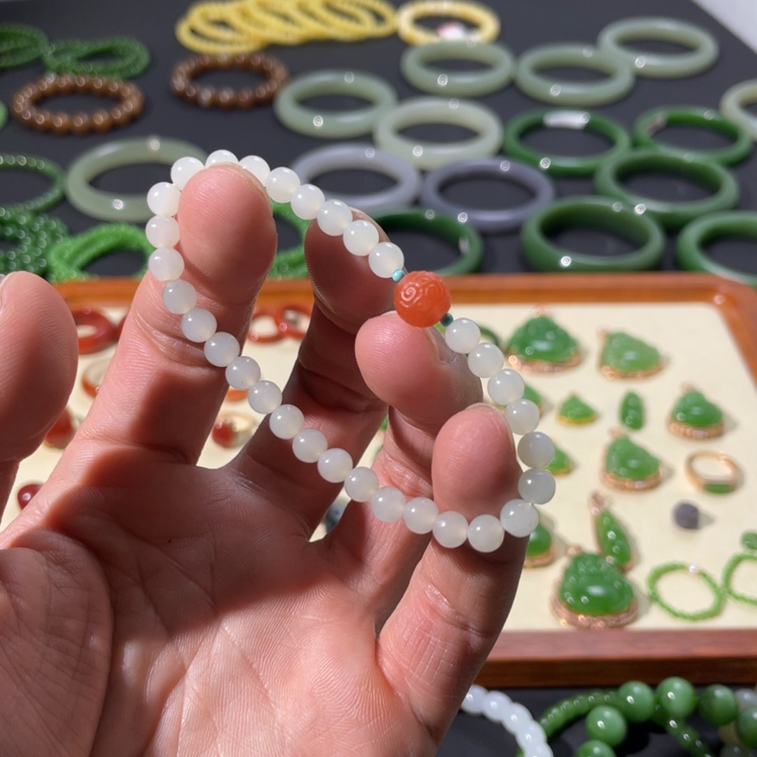 和田玉手链未镶嵌