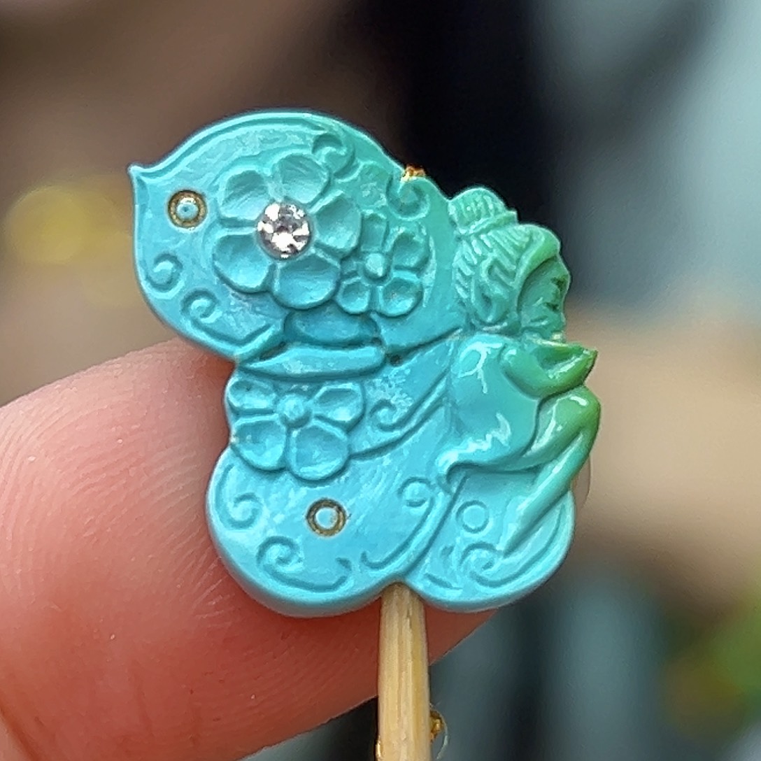 绿松石珠宝奇石未镶嵌