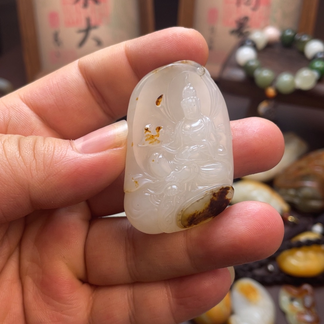 和田玉（糖玉）未镶嵌挂件