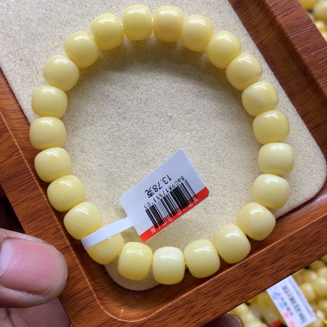 蜜蜡手链未镶嵌c***n蜜蜡