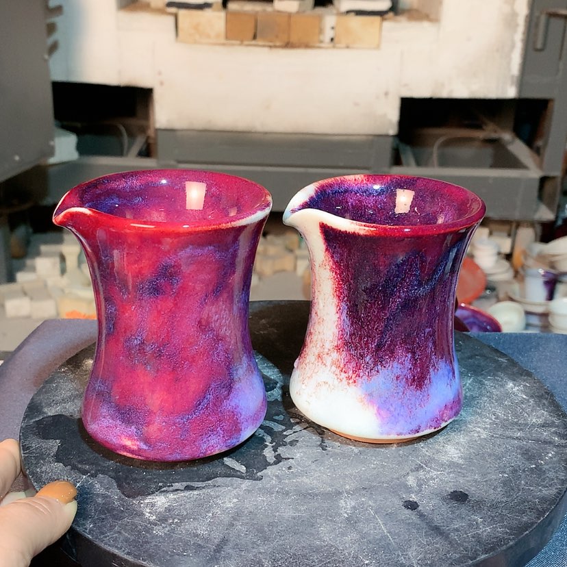 【闪购商品】不*道钧瓷主人杯摆件工艺品