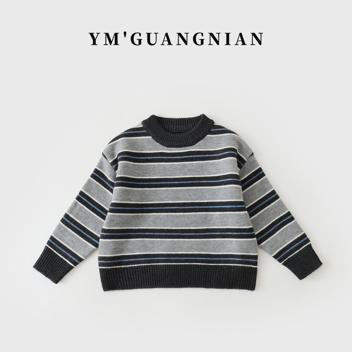 【幼棉光年】冬季韩版男童休闲时尚上衣儿童洋气百搭毛衣J-323716