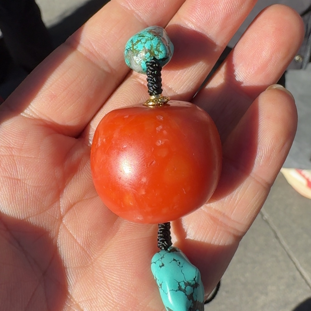 南红玛瑙未镶嵌颈饰