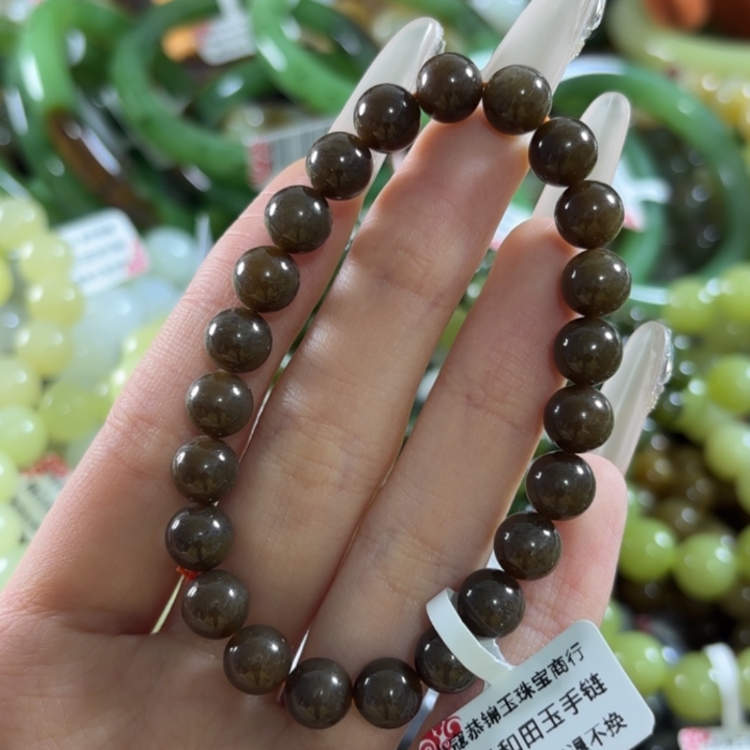 和田玉未镶嵌手链308