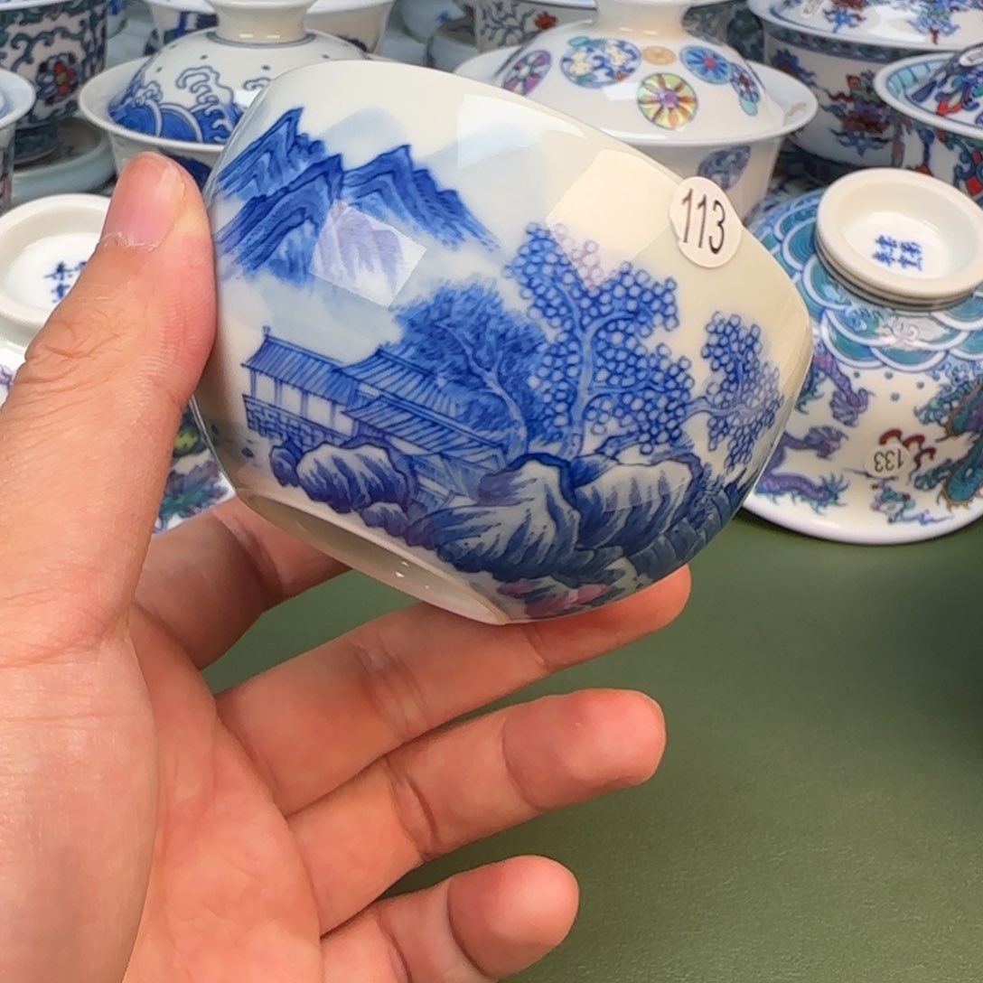 景德镇手工手绘茶具113