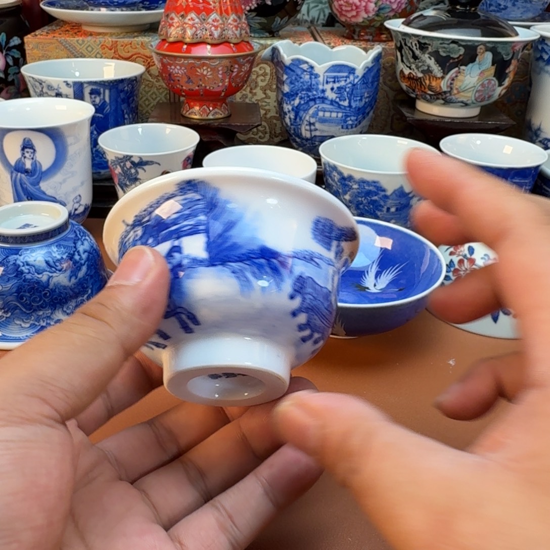 Y***.陶杯子景德镇全手工手绘陶瓷