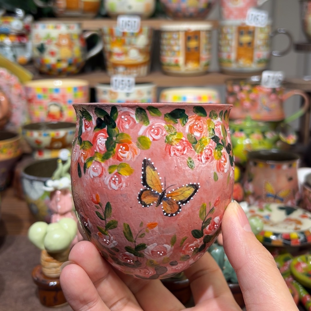 紫砂 景德镇陶瓷手绘微瑕疵