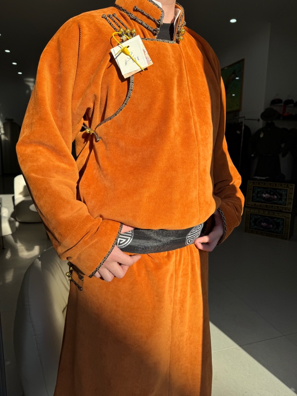 伊苏根民族服饰男款冬季蒙古袍2025