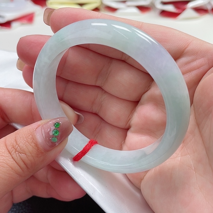 翡翠手镯未镶嵌缅甸翡翠手镯57圈