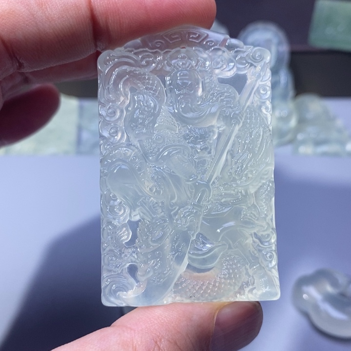 岫玉未镶嵌吊坠卍****骨吊坠